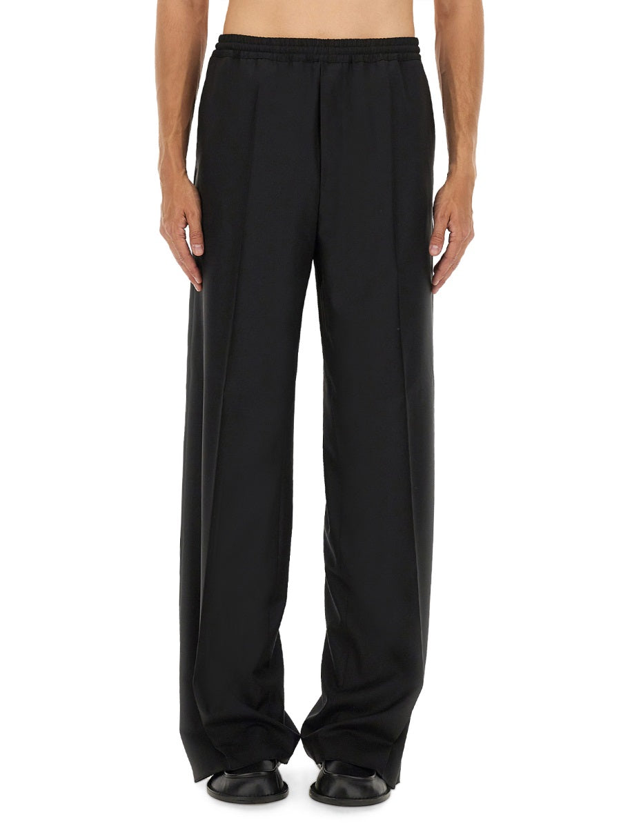 COUTURE Embroidered Wool Canvas Pants