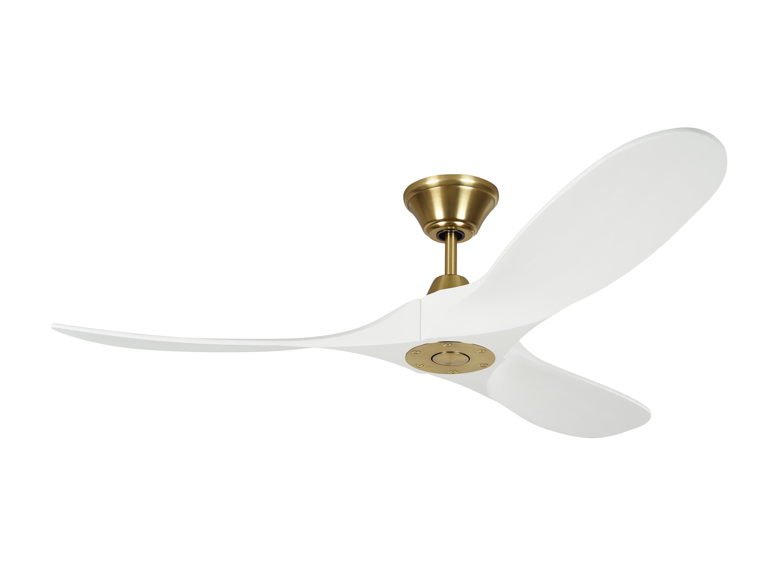 Monte Carlo Maverick " Indoor Ceiling Fan in Burnished Brass - 3MAVR52RZWBB