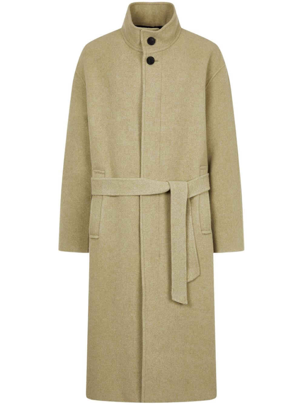 High-collar coat - Neutrals