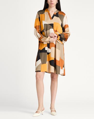 Woman Mini dress Orange Size 10 Polyester