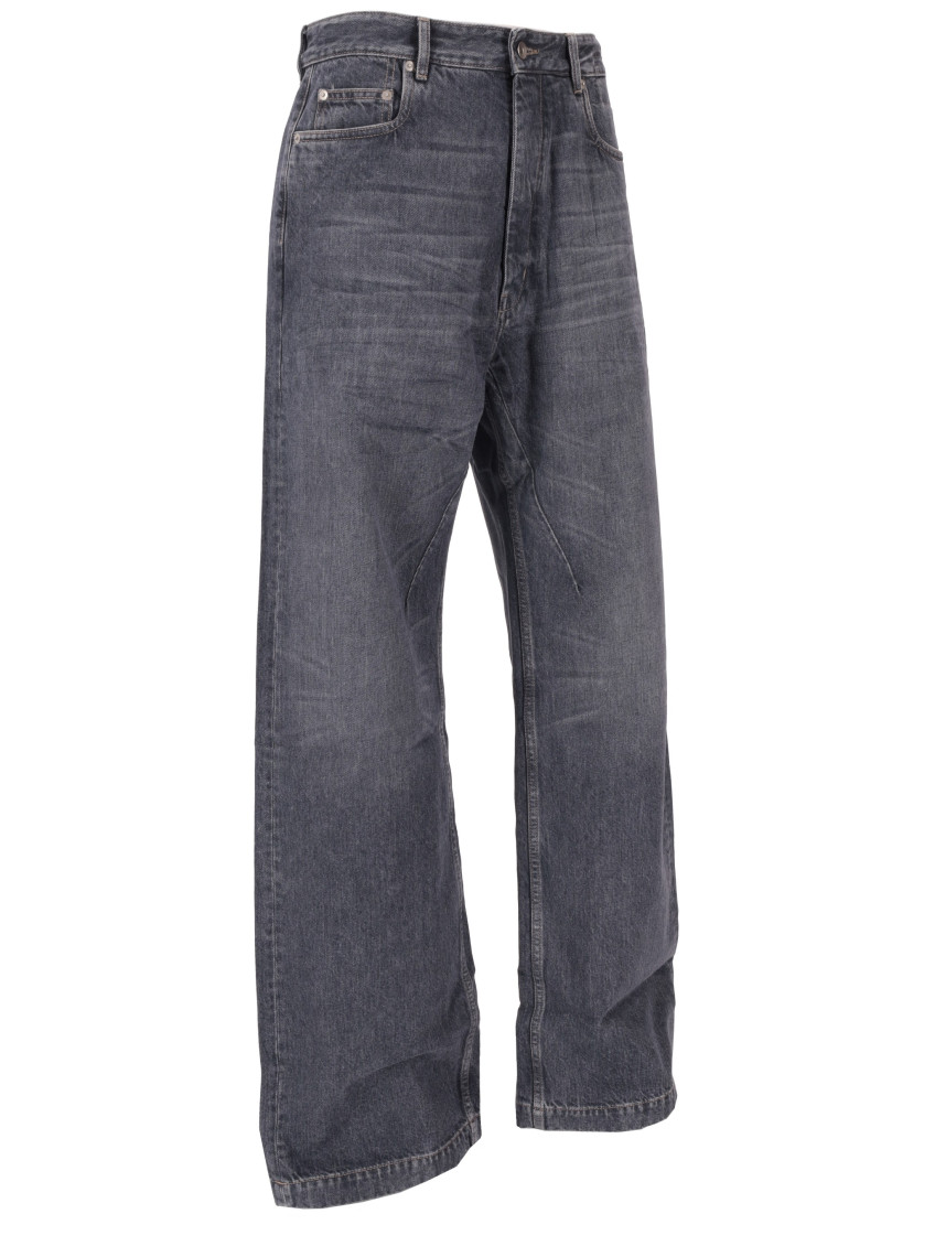 Rick Owens - drkshdw wide leg denim trousers belt loop