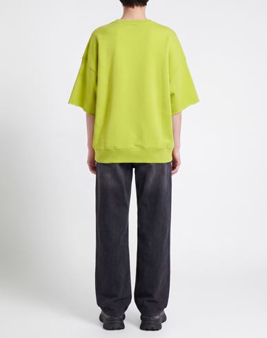 Woman Sweatshirt Lime green Size M Cotton
