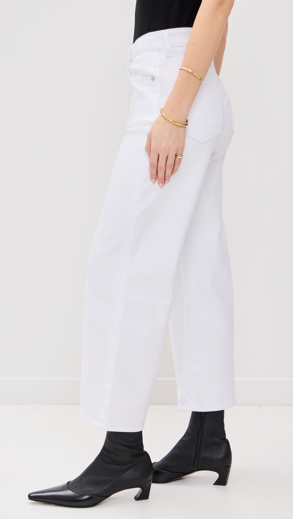 Saige Wide Leg Crop Jeans GALLERY WHITE