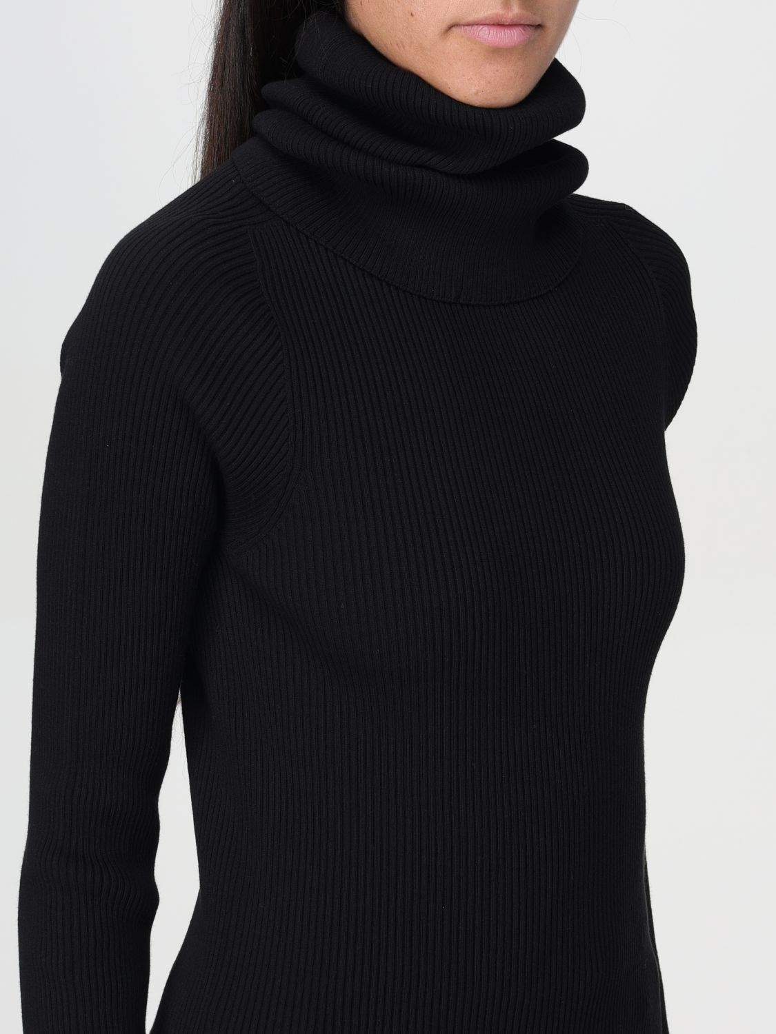 High-neck jumper - Black