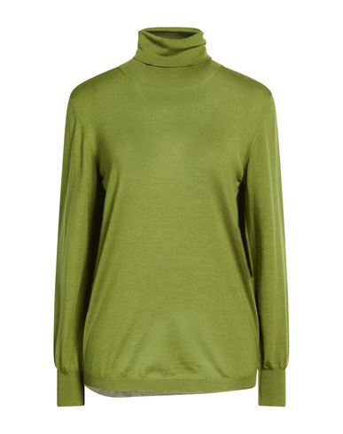 Woman Turtleneck Lime green Size 10 Wool, Silk, Cashmere