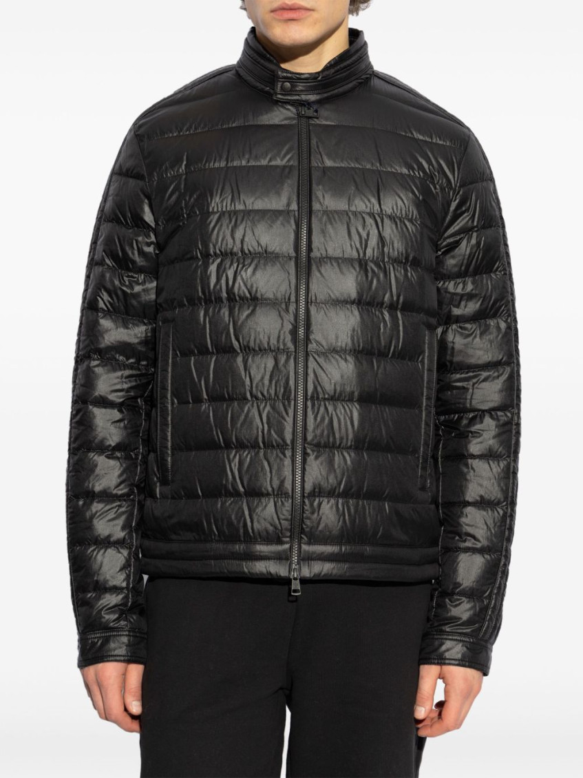 Black Jacobus Down Biker Jacket