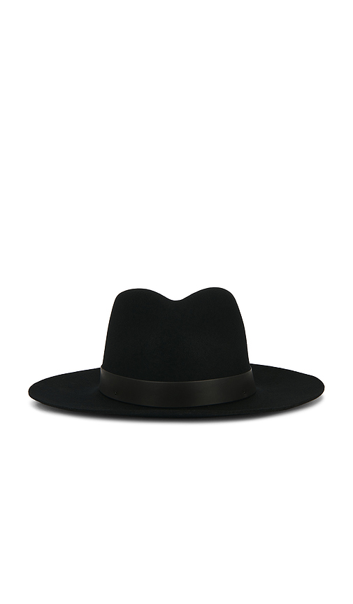Janessa Leone Ross Fedora Hat in Black. - S also in