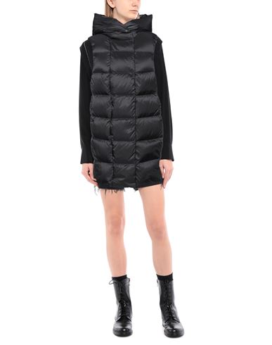 Woman Puffer Black Size 6 Polyester