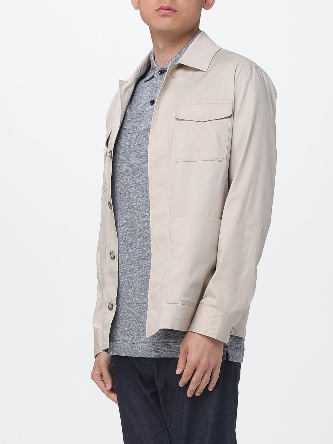 Shirt Men color Beige