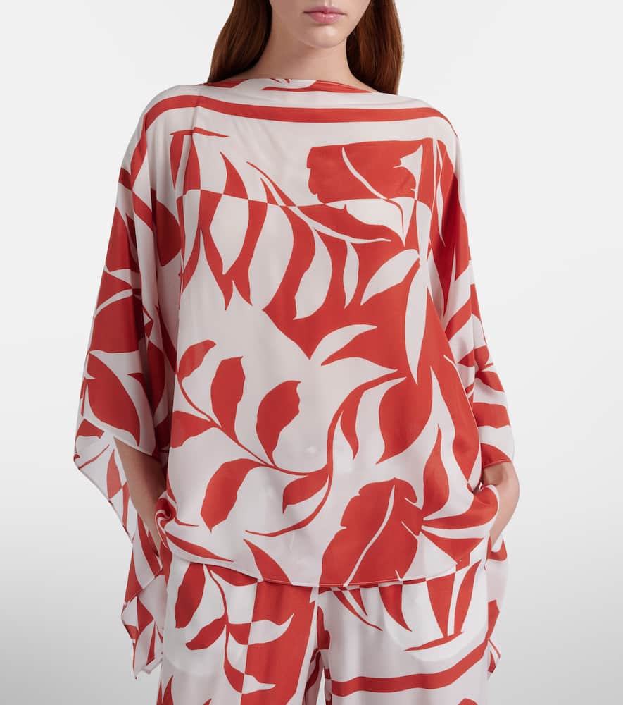 Tambuto printed silk blouse