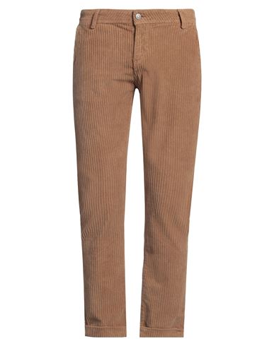 Man Pants Brown Size 34 Cotton, Elastane