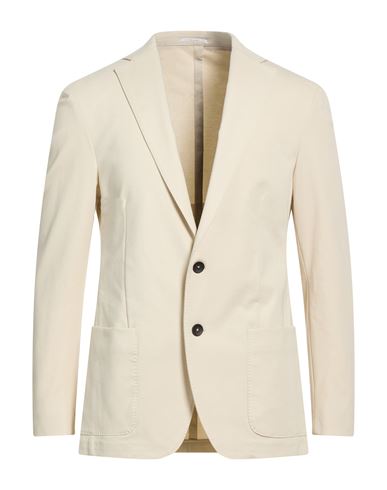 Man Blazer Beige Size 40 Cotton, Polyamide, Elastane