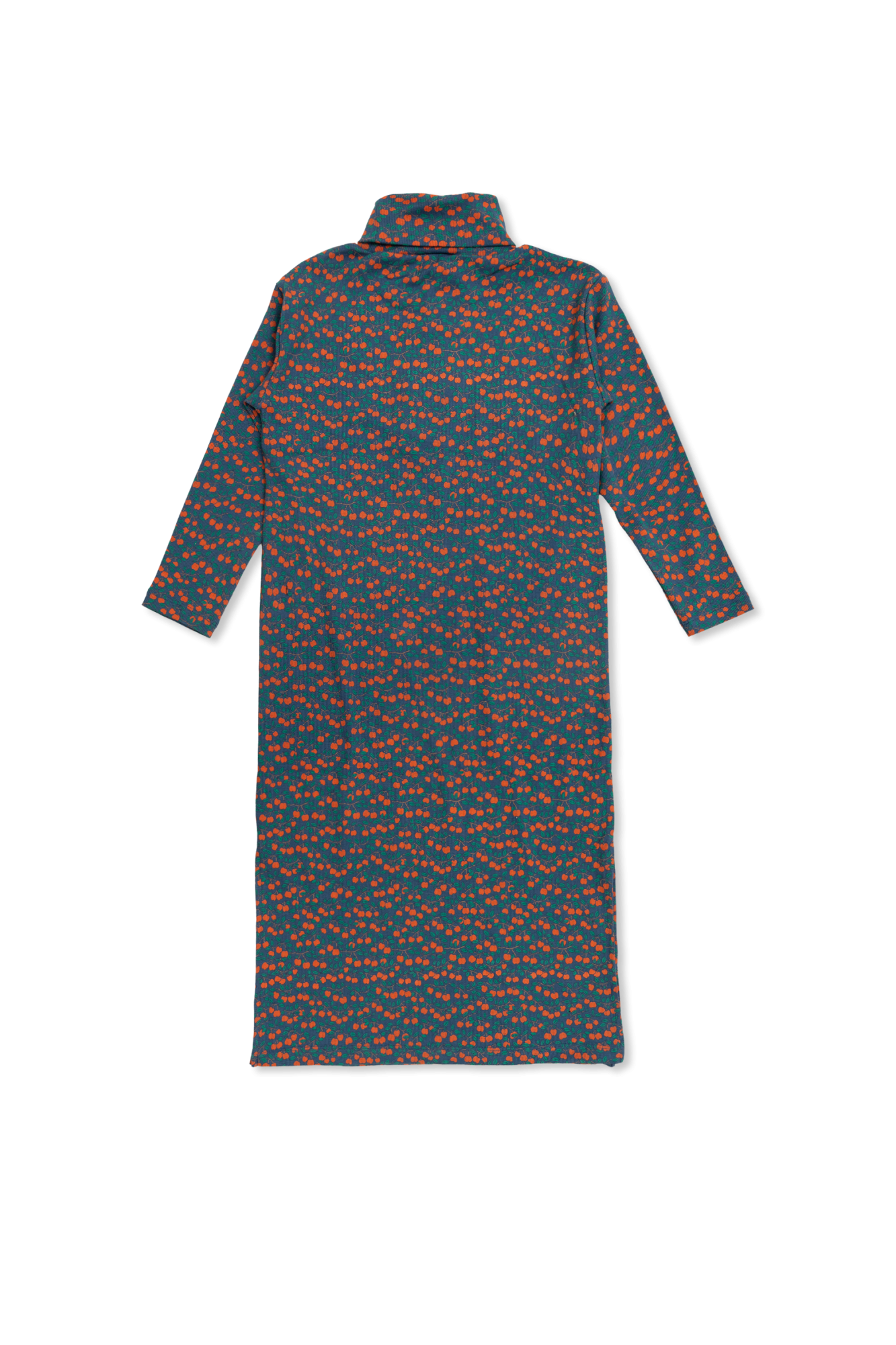 Dress With Fruit Motif, Unisex, Navy Blue