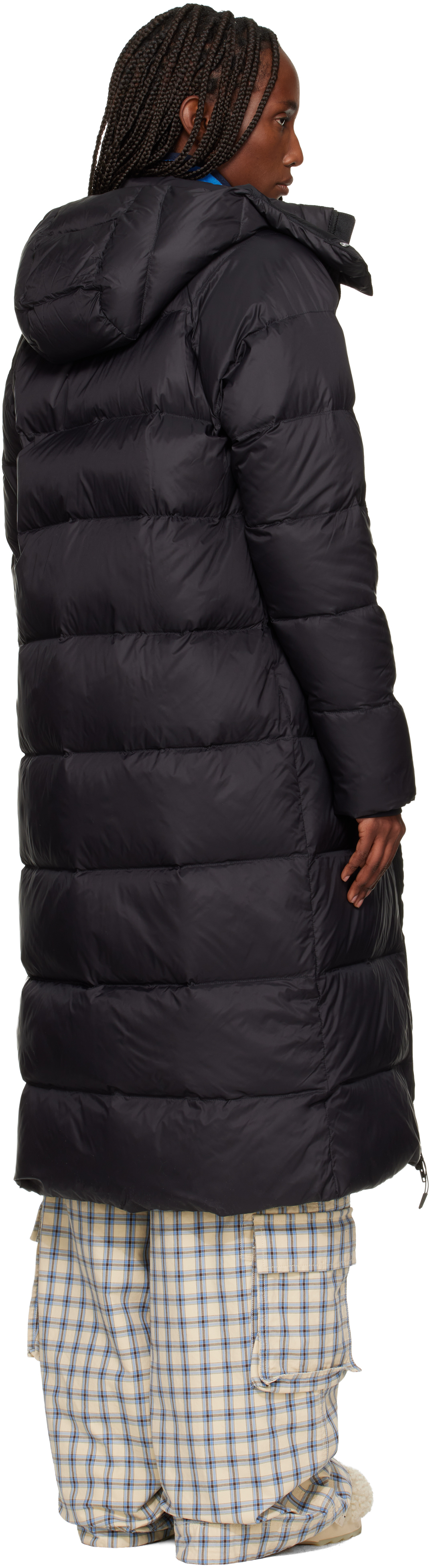 Black City Long Hooded Down Jacket