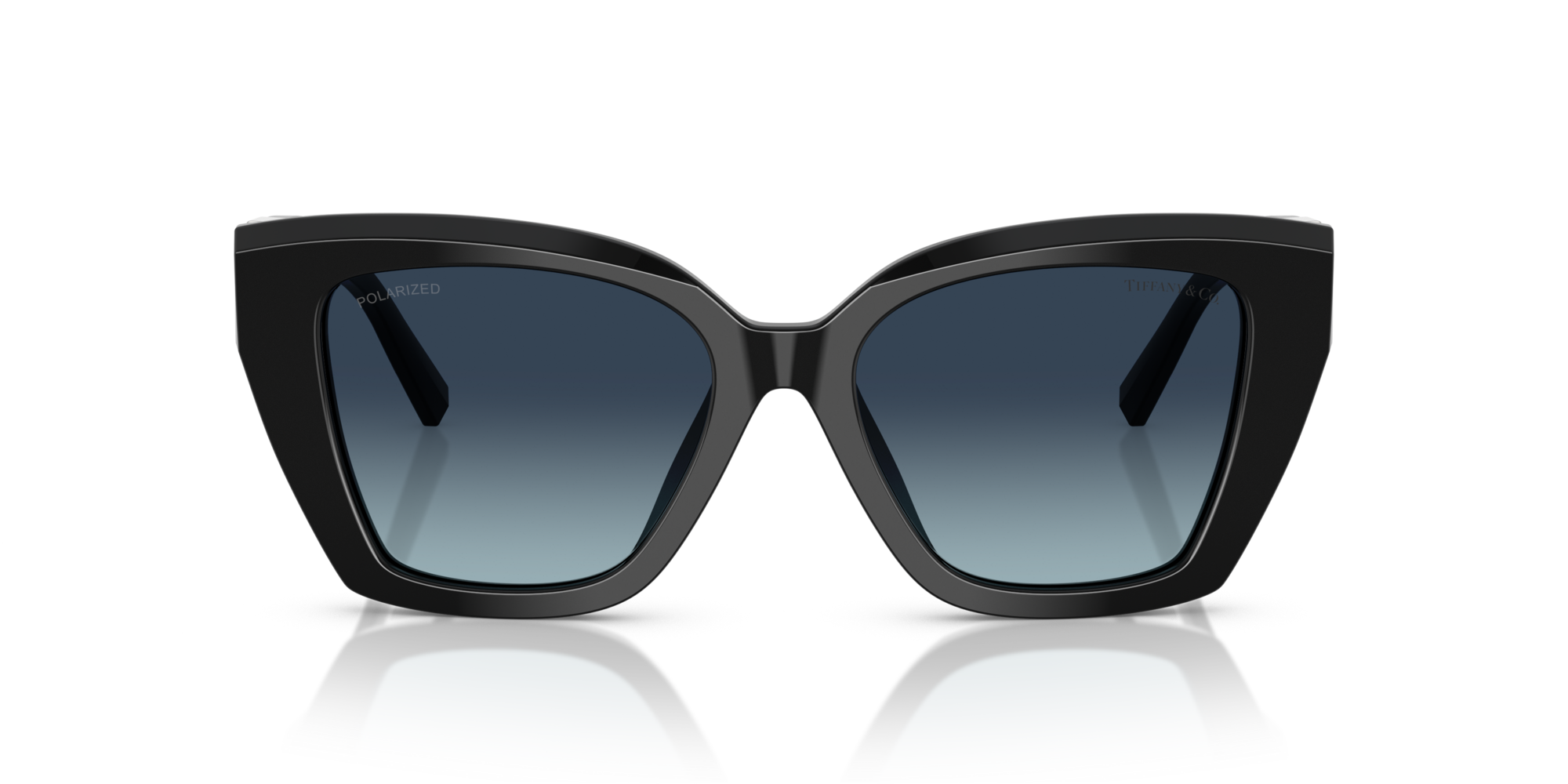 Tiffany Woman Tiffany TF4239U 83944U Sunglasses Acetate Black Blue Squared Polarized Shaded