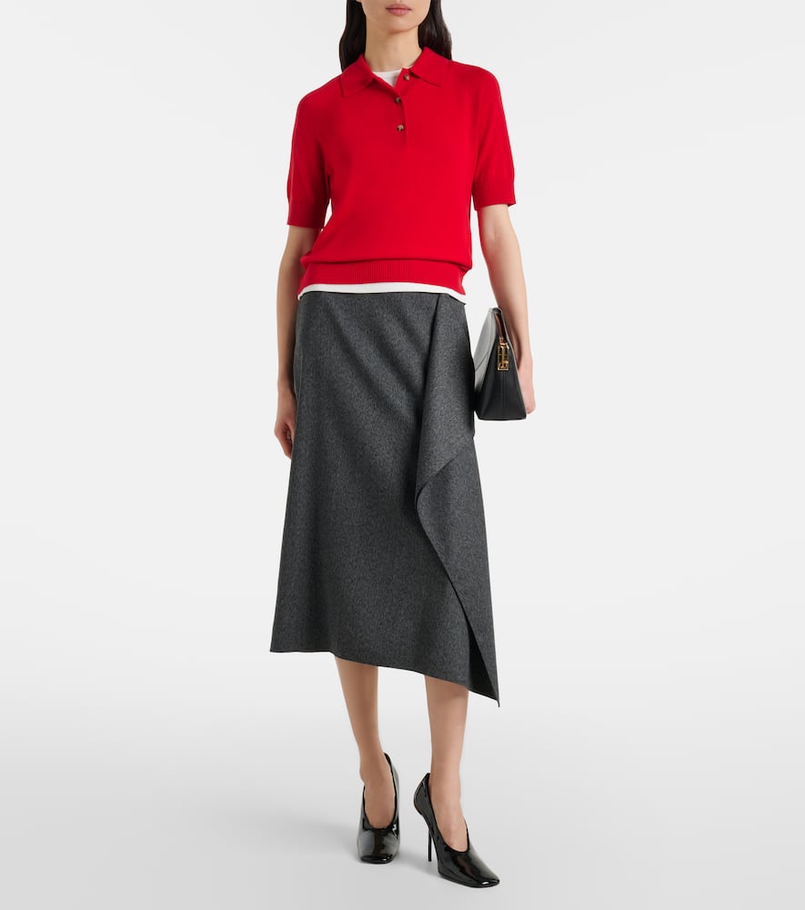 Wool polo shirt