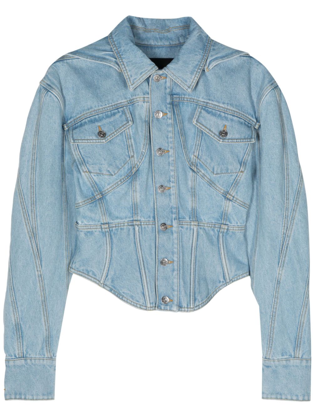 Hooded denim jacket - Blue