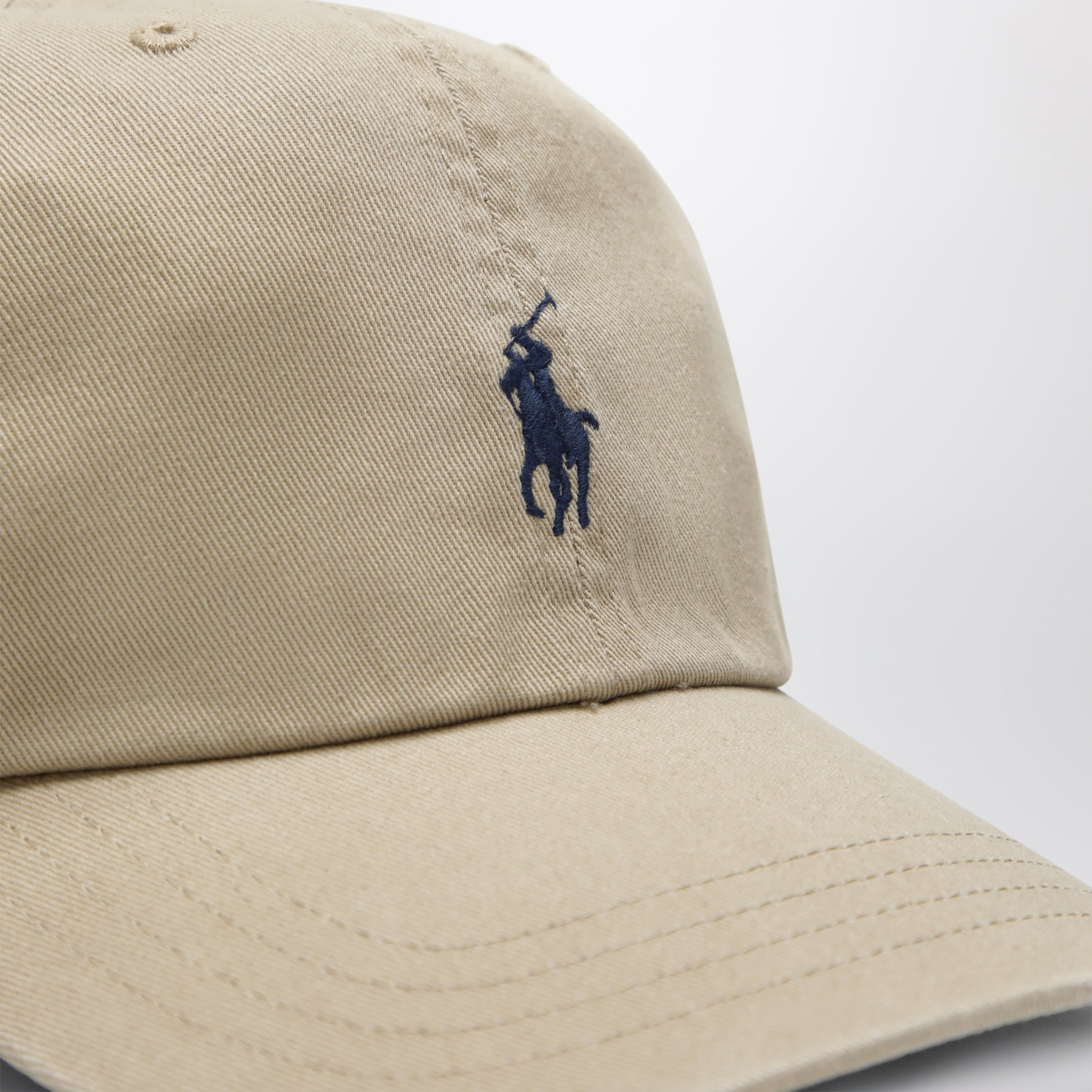Polo Bear khaki cotton baseball cap