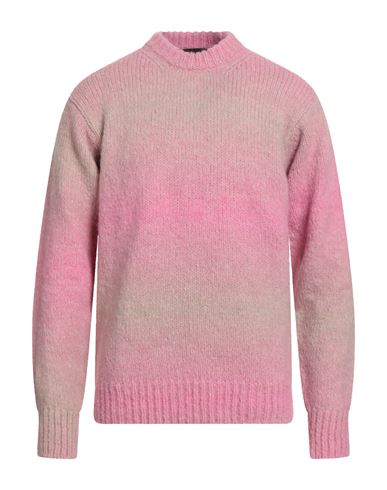 Man Sweater Pink Size 38 Baby alpaca wool, Nylon