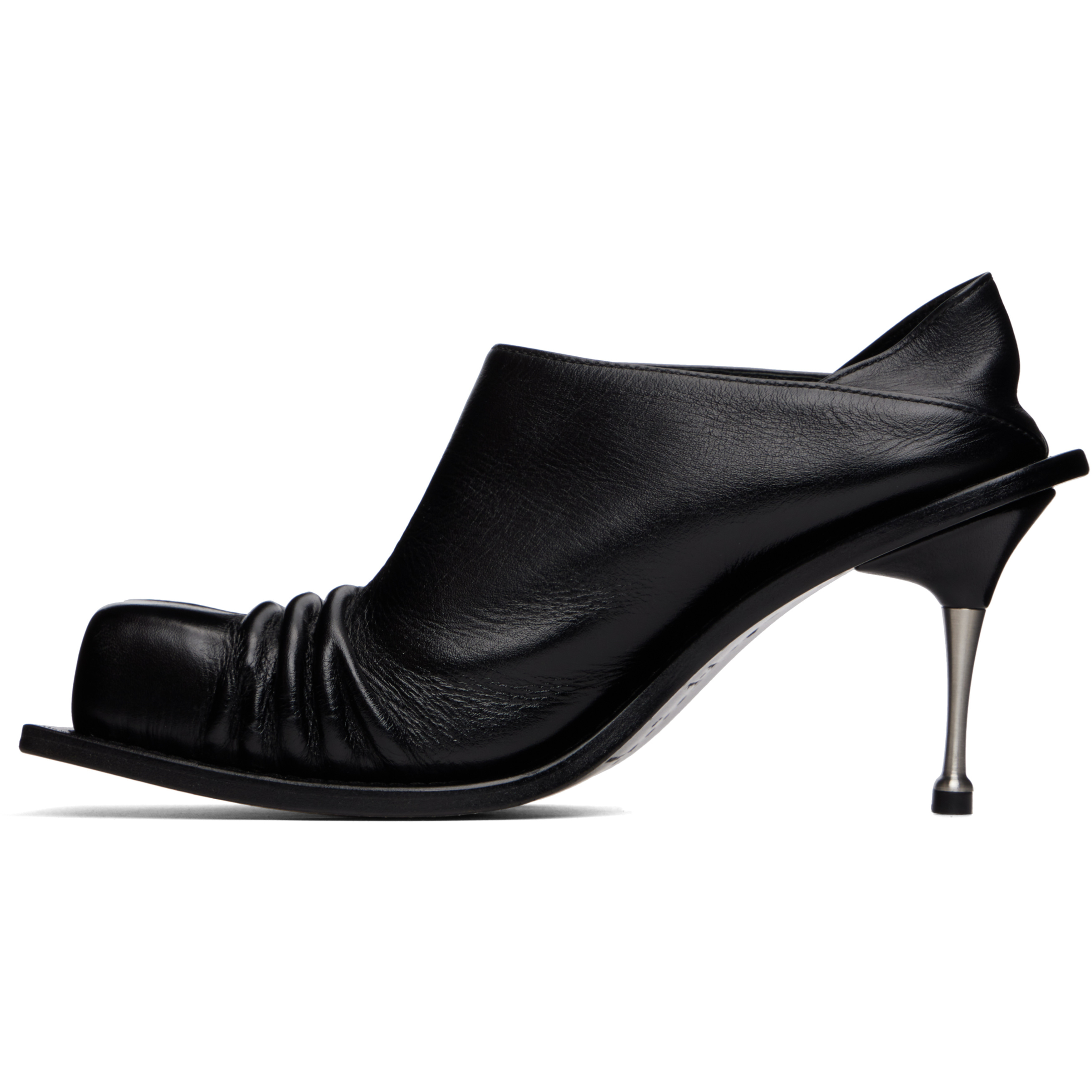 Black Convertible Mule Heels
