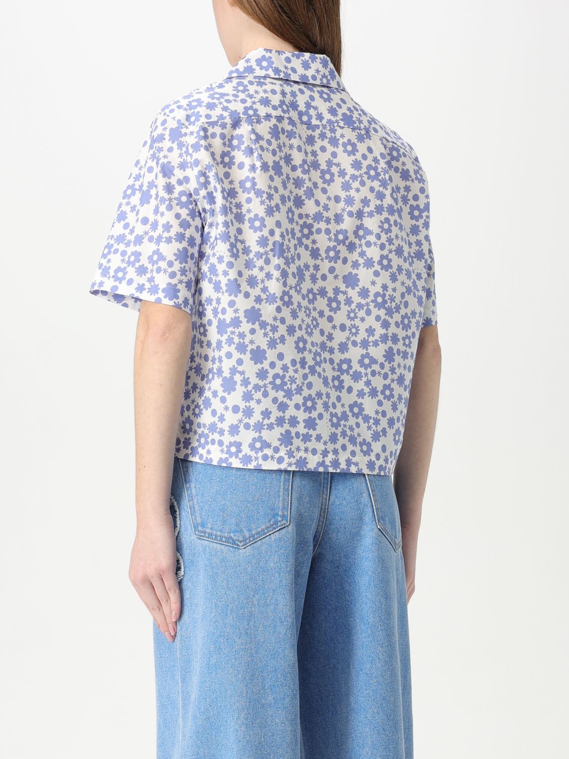 Floral-print shirt - Purple