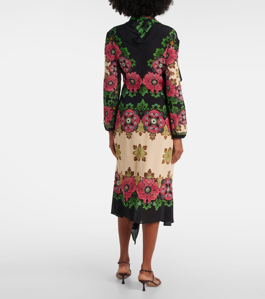 Karis floral midi dress