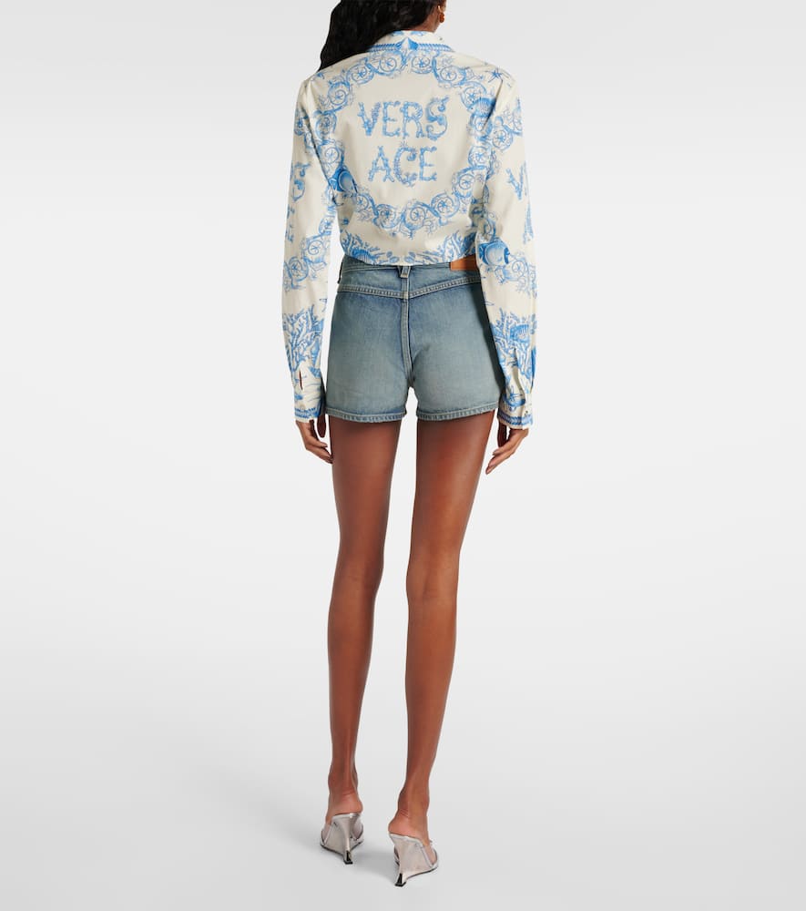 Underwater Barocco crop top