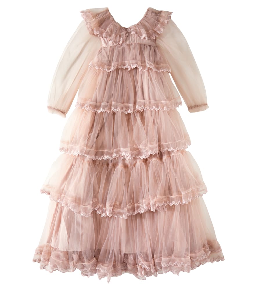 Petite Amalie Tiered tulle dress