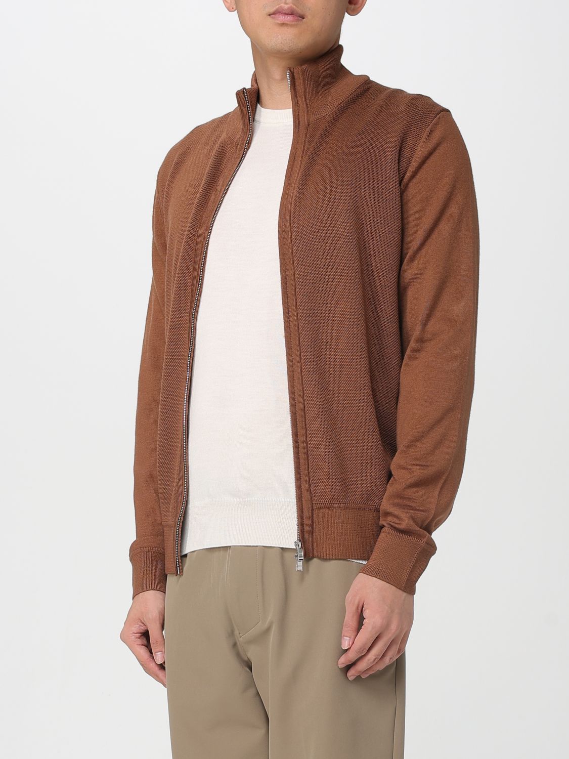 Cardigan Men color Brown