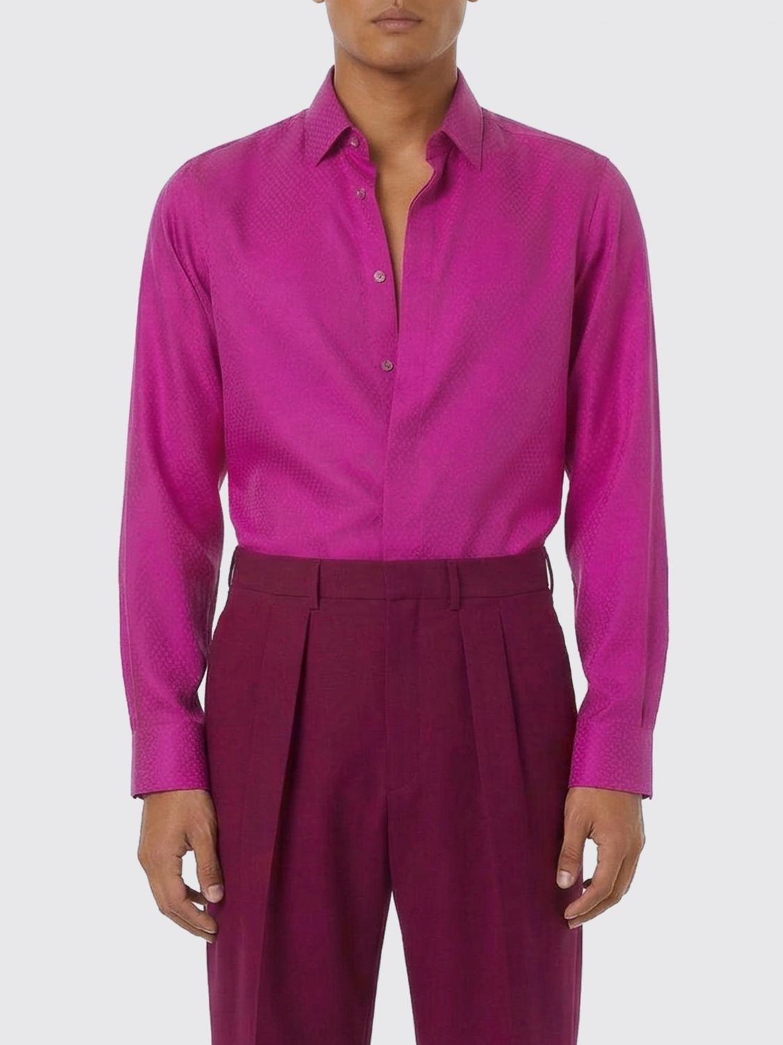 Shirt Men color Fuchsia