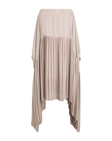 Woman Midi dress Khaki Size S Polyester