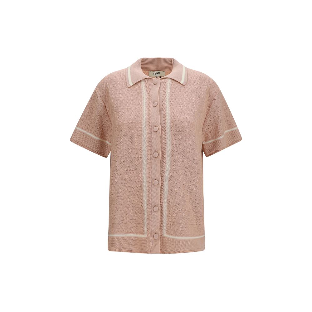 FF Crochet Cotton Shirt — Beige