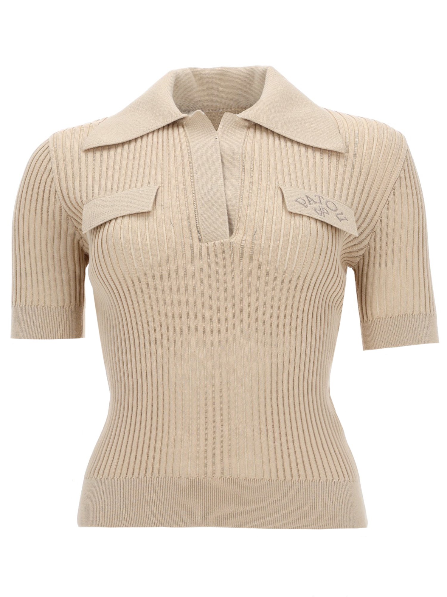 Embroidered cotton polo shirt