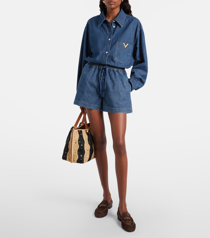 Denim shorts