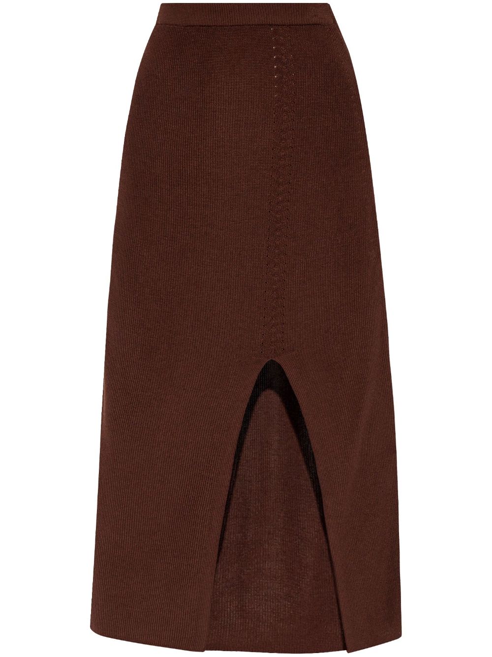 Delos knitted maxi skirt - Brown