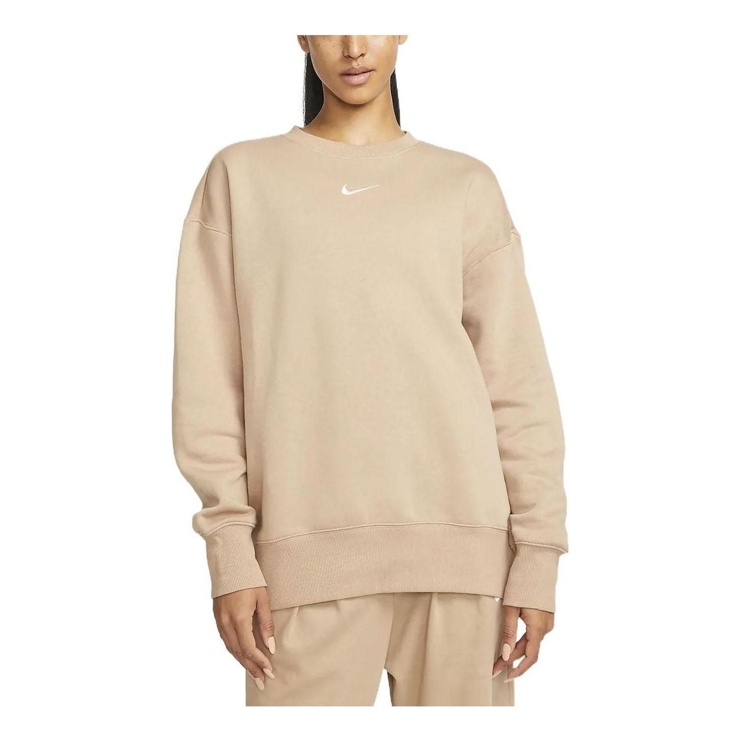 nike crew fleece trend beige