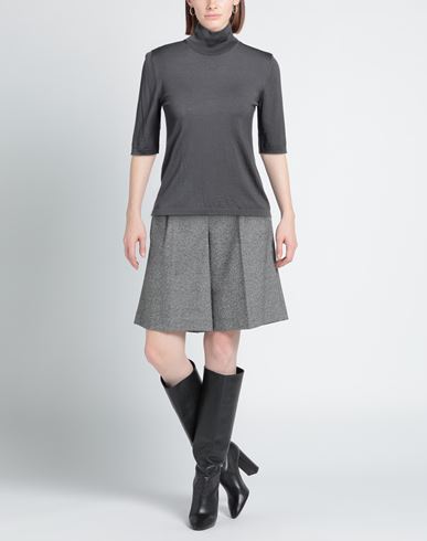's Max Mara Woman Turtleneck Grey Size L Virgin Wool