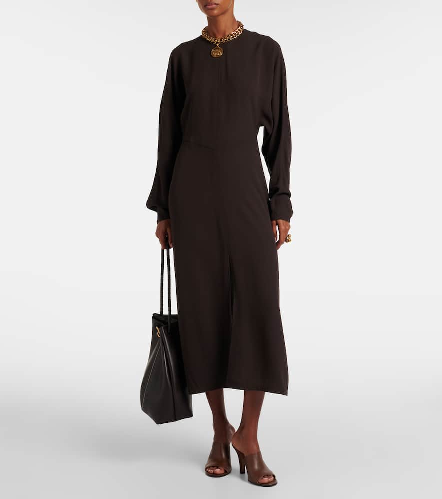 Hills cutout crêpe midi dress