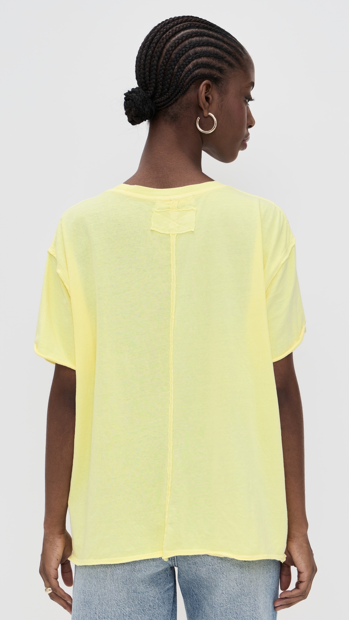 Free People Nina Tee Yellow Finch