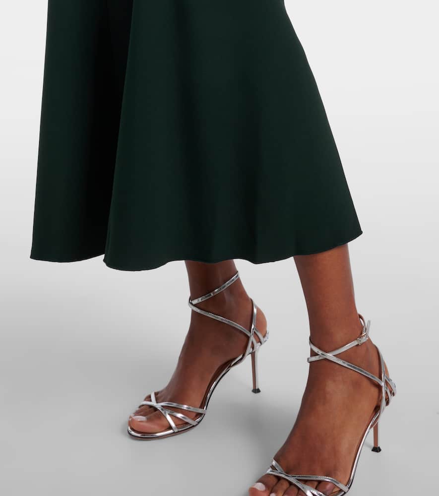 Gathered midi dress