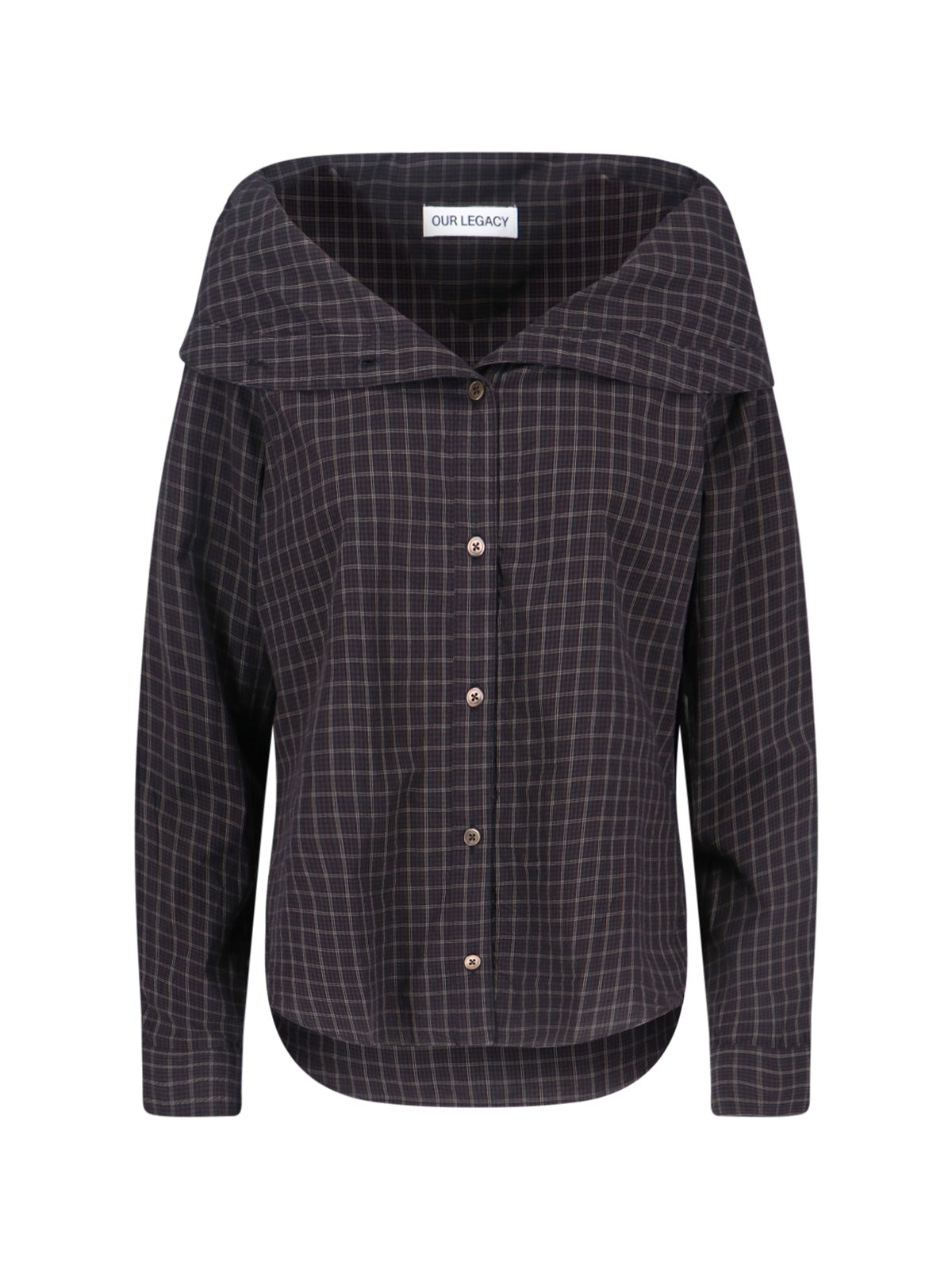 Faux Lumberjack Check Cotton Button-Down Shirt