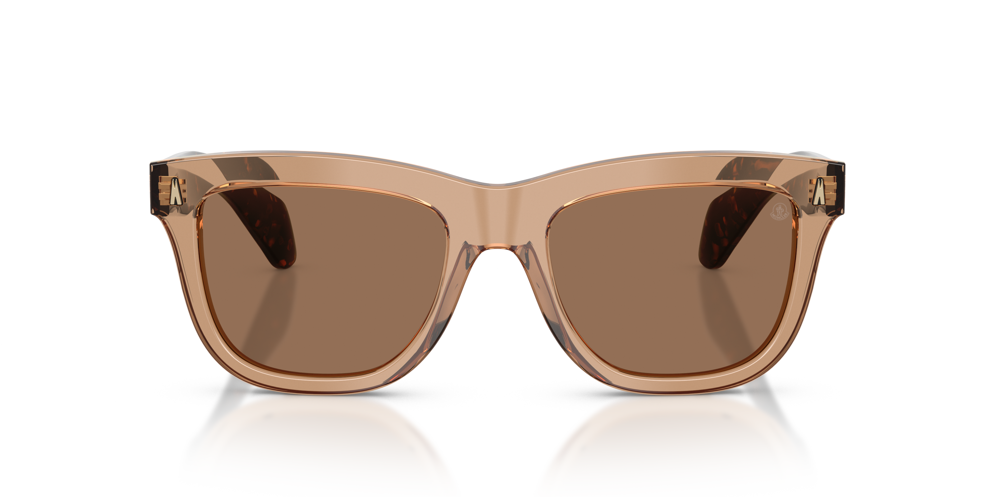 Moncler Mujer Moncler ME6023 BRONZZ 303773 Gafas de sol Acetato Marrón Marrón Pillow Norma