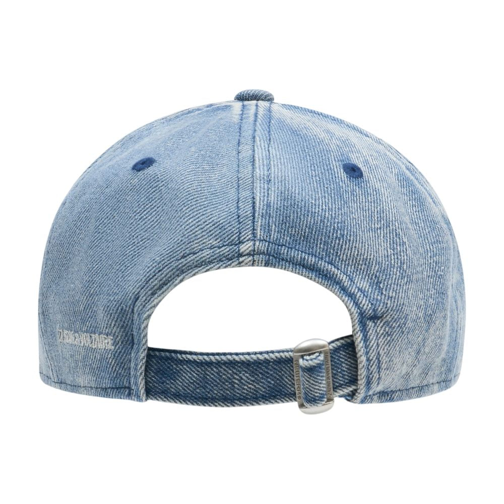 OWHT01159-409 Cotton Denim Baseball Cap — Blue