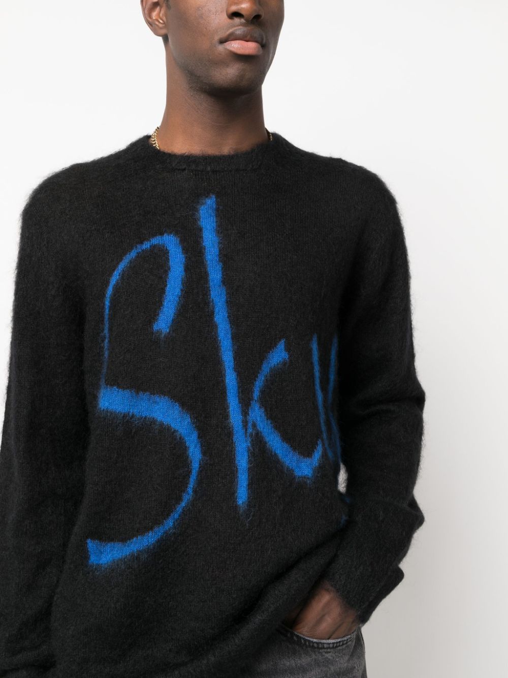 - Logo Wool Blend Sweater