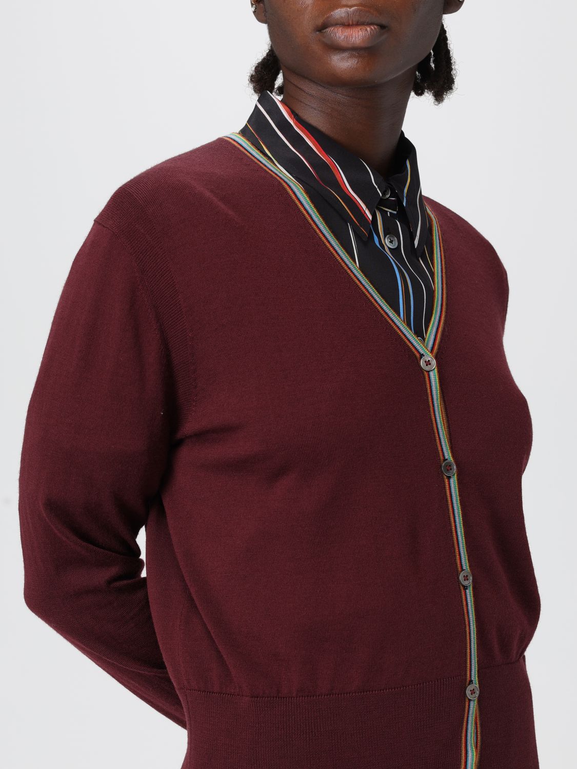 Cardigan Woman color Burgundy