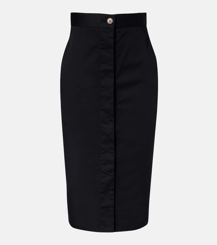 Trouser cotton-blend pencil skirt
