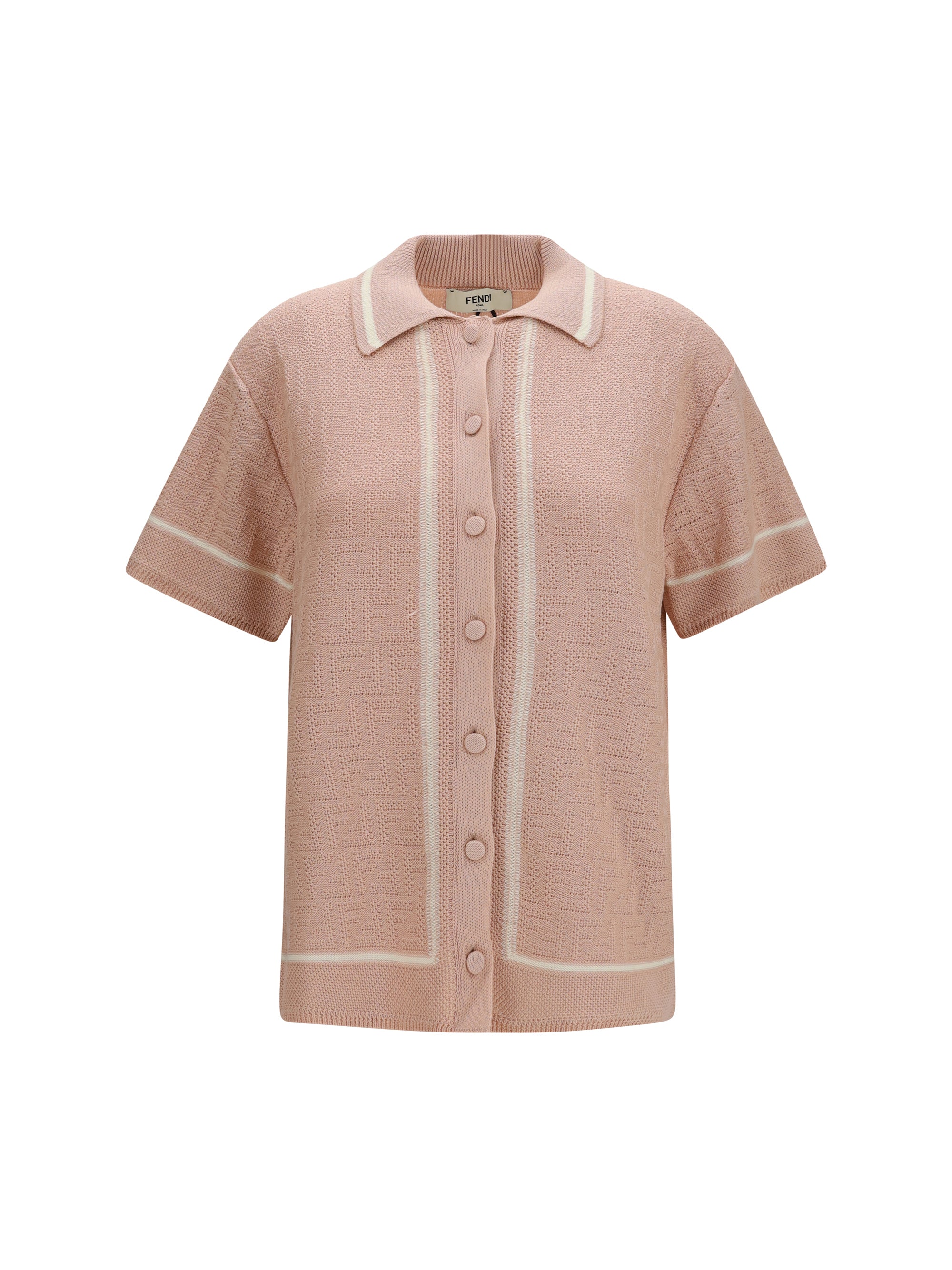 FF All-Over Crochet Shirt — Pink