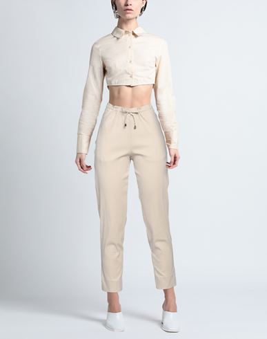 Nenè Woman Pants Beige Size 0 Cotton, Polyester, Elastane