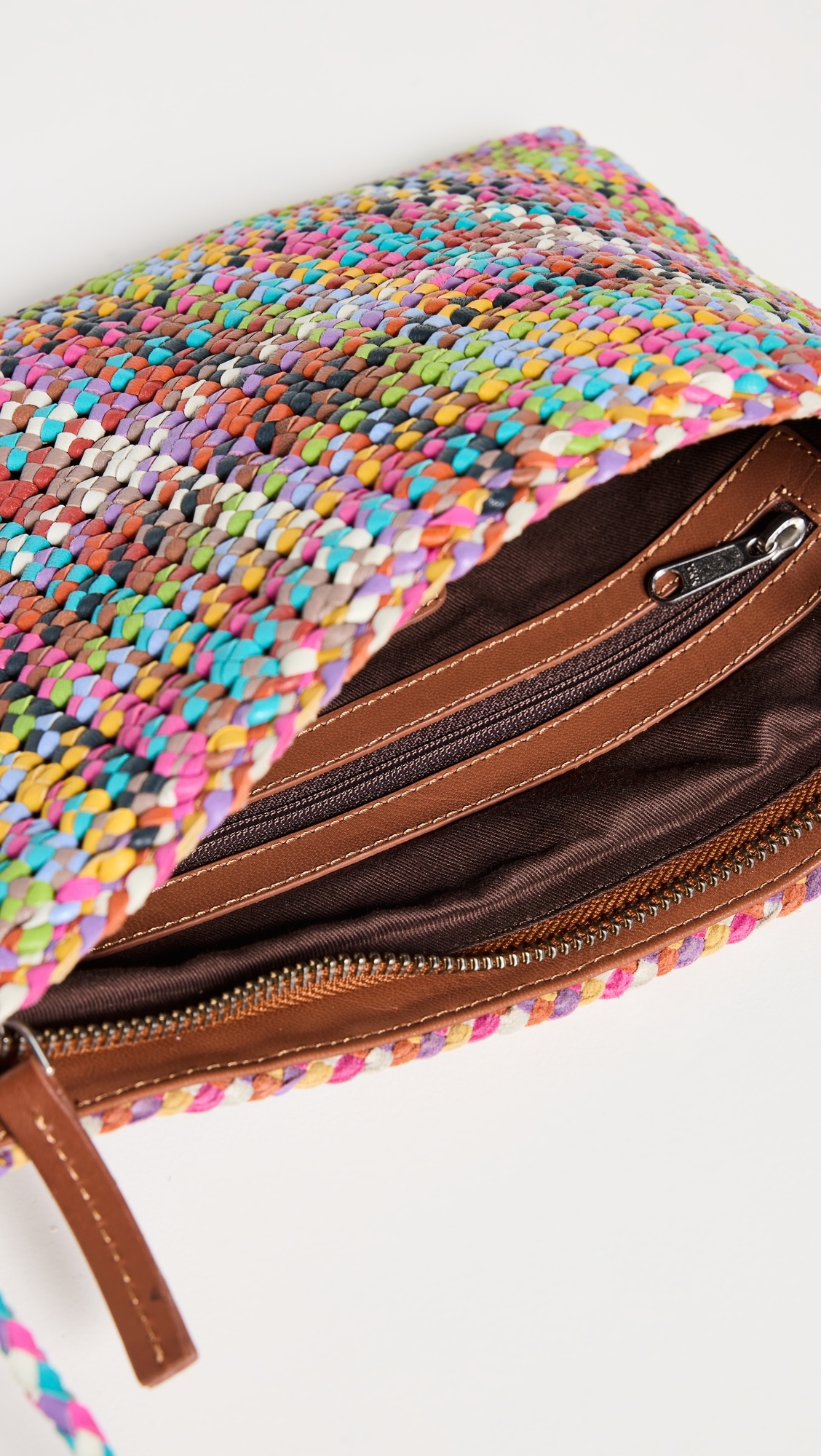 Multi Flower Pochette with Strap Multi One Size
