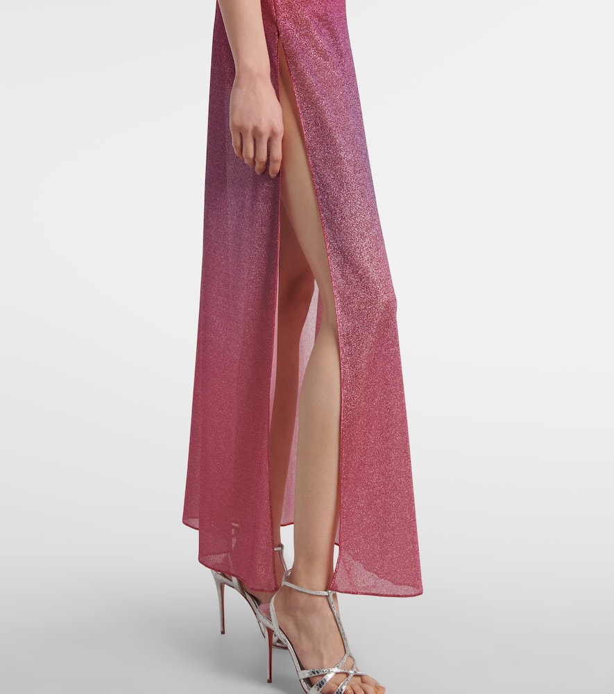Oséree Lumière lamé maxi dress